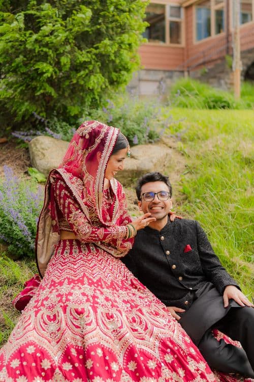 Indian wedding couple